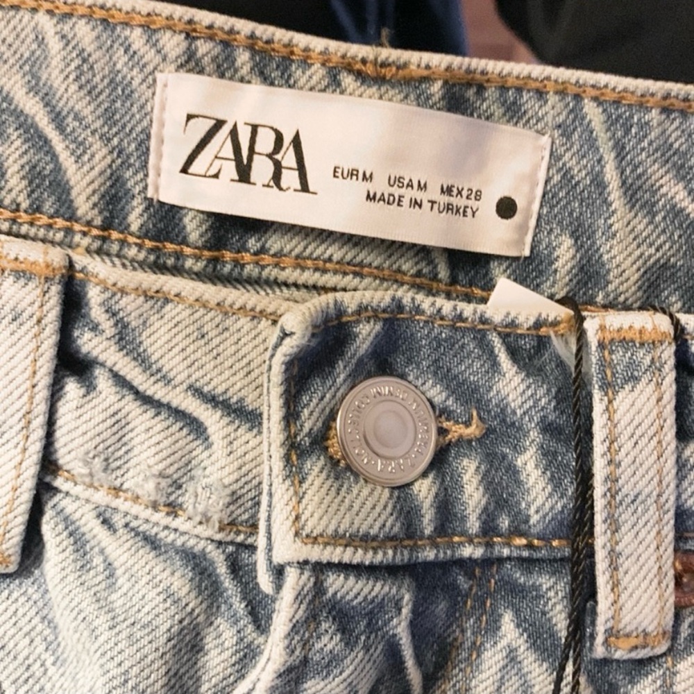 ZARA THE MINI SKIRT PASADENA BLUE SIZE MEDIUM - Picture 8 of 9